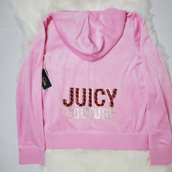 Juicy Couture Pink Velour Tracksuit Jogger Set - Picture 2 of 8